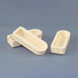 ELTRA Re-usable ceramic boats, 58 x 22 x 14 mm 90153