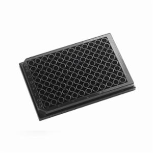 Porvair Sciences Sero Krystal™ PDL, 96 Well, 350 µl, Round, Clear F-Bottom, Black 215003PDL