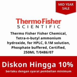 Thermo Fisher Fisher Chemical, Tetra-n-butyl ammonium hydroxide, for HPLC, 0.1M solution, Phosphate buffered, Certified, 250ML T/0486/07