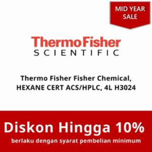 Thermo Fisher Fisher Chemical, HEXANE CERT ACS/HPLC, 4L H3024