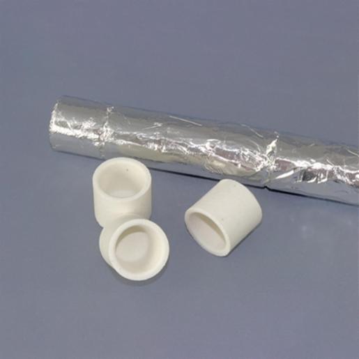 ELTRA Ceramic crucibles, premium, Ø 1”, foil-wrapped, 1,000 pieces 90149