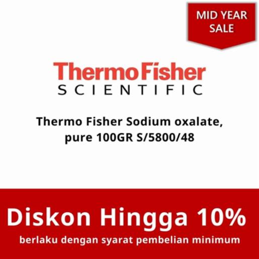 Thermo Fisher Sodium oxalate, pure 100GR S/5800/48